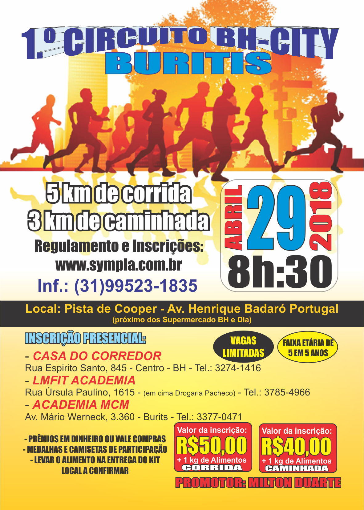 Circuito BhCity Buritis Corrida Rustica 29-04-18